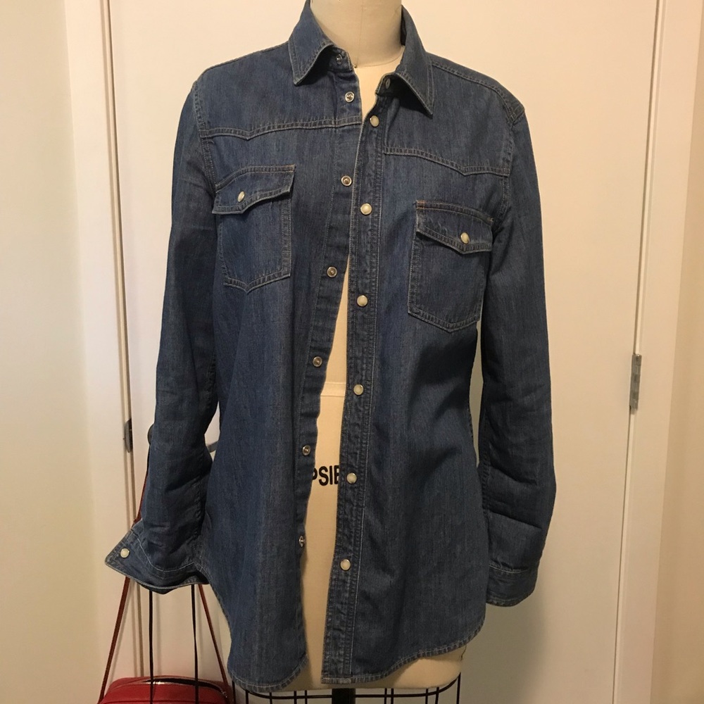 Saint Laurent western denim shirt